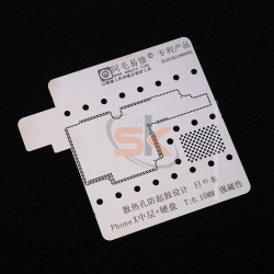 BGA Stencil Reballing Plate for iPhone XS XS MAX X Motherboard Middle Layer Hard Disk Solder Template BGA Rework Tools