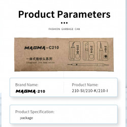Magma C210 Series Lead Free Soldering Iron Tip for 210 / T26 Series Soldering Station Compatible JBC Sugon Aifen Aixun soldering station Handle