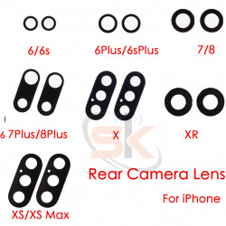 10PCS/SET Rear Camera Glass Lens Cover Replacement for iPhone 6 6s 6Plus 6sPlus 7 7Plus 8 8 Plus X XR XS XS Max 11,11pro , 11pro max, 12/12pro 12 pro max/ 13 /12mini 13pro max 13 pro