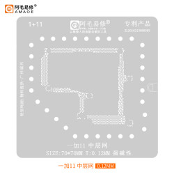 Amaoe 0.12mm Middle Layer BGA Reballing Stencil for OnePlus 11