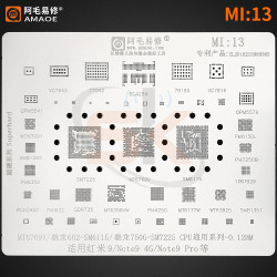 Amaoe MI:13 CPU BGA Reballing Stencil Net for Redmi 9 Note 9 Pro MT6769V 622-SM6115 750G-SM7225 BGA254