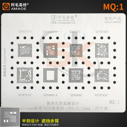 Amaoe MQ:1 CPU BGA Reballing Stencil Net for Qualcomm MTK SDM710 SDM845 SDM660 MT6771V / MT6739V / MT6763V / MT6757V