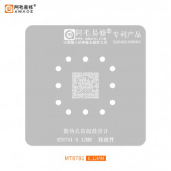 Amaoe 0.12mm CPU BGA Reballing Stencil for MTK MT8781