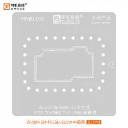 Amaoe F936U-012 0.12mm Middle Layer BGA Reballing Stencil for Samsung ZFold4 SM-F936U-SU / W