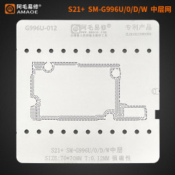 Amaoe G996U-012 0.12mm Middle Layer BGA Reballing Stencil for Samsung S21+ SM-S996U / W / 0 / D