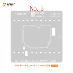 Amaoe S916U-012 Middle Layer BGA Reballing Stencil for Samsung S23+ SM-S916U / W REV07E W44