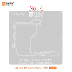 Amaoe S918U-012 Middle Layer BGA Reballing Stencil for Samsung S23 Ultra SM-S918U / W / 0 / D / E