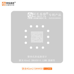Amaoe 0.12mm CPU BGA Reballing Stencil for Qualcomm SM4450 Snapdragon 4Gen2