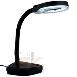 LED MAGNIFYING DEASKTOP LAMP 5X 10X Light-Weight Portable Table top