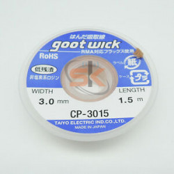 Goot CP-3015 DE soldering Wick | (L) 1.5 m x (W) 3.0 mm