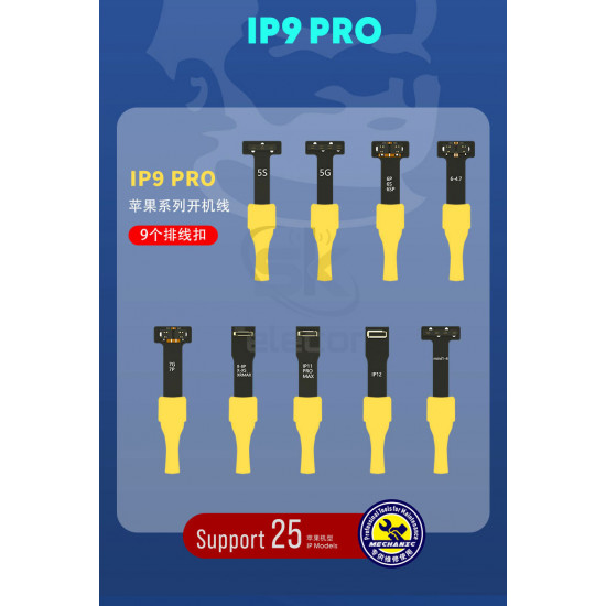 Mechanic IP9 Pro Power Boot Battery Test Cable For iPhone 5-12 Pro Max/iPad Mini