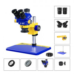 Mechanic D75T-B11 0.7-5.0X High Precision HD Trinocular Stereo Microscope for Phone Repair