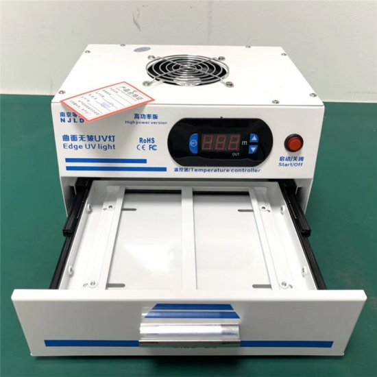 NJLD LD-29 High Efficient 1000W Edge UV Light for Mobile Phone Glass Edge LCD Screen OCA Laminating