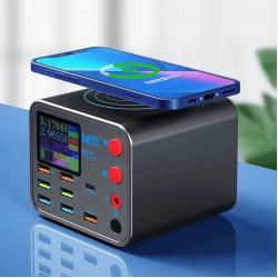 Maant Dianba No 1 Multi-Function 8-Port PD+QC3.0 Smart Wireless Fast Charging Charger with Anti Short Circuit Repair
