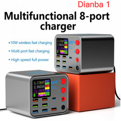 Maant Dianba No 1 Multi-Function 8-Port PD+QC3.0 Smart Wireless Fast Charging Charger with Anti Short Circuit Repair