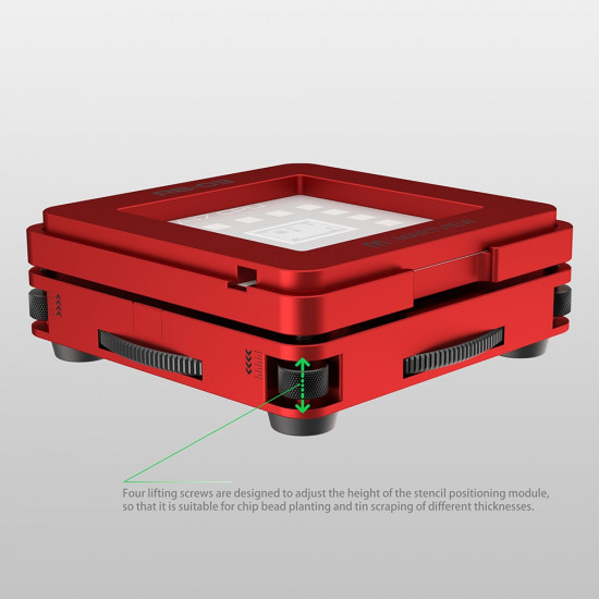 MARTVIEW RB-03 MULTI-FUNCTIONS AUTOMATIC POSITIONING UNIVERSAL BGA REBALLING STATION HOLDER TEMPLATE WITH 36 PCS STENCILS