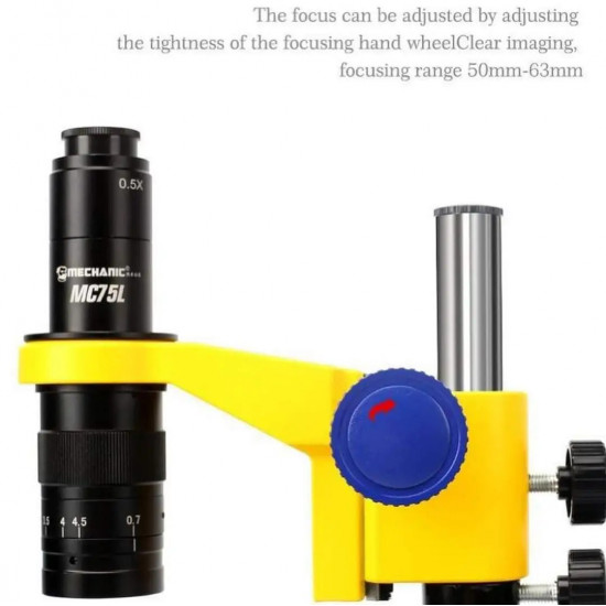 Mechanic MC75L-B3 Single Cylinder Design 0.7-4.5X Continuous Zoom with LED Light Microscope
