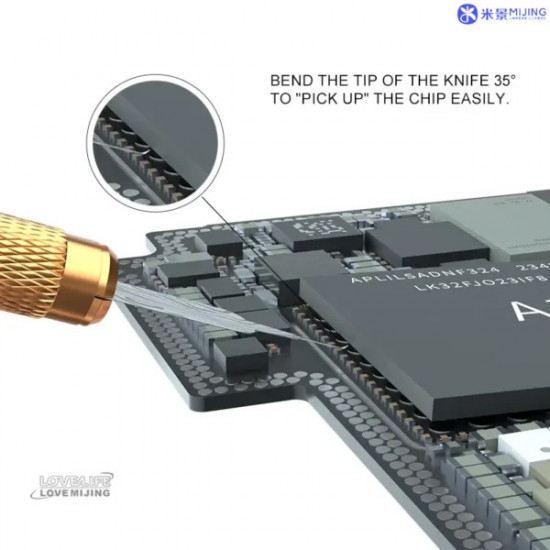 MiJing DP-19 Forged Blade For Motherboard Repair 5Pcs/Box