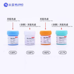 MiJing 138A 158A 217A 190A Lead-free High Temperature Solder Tin Paste Medium and Welding Flux Soldering Paste Repair for Phone