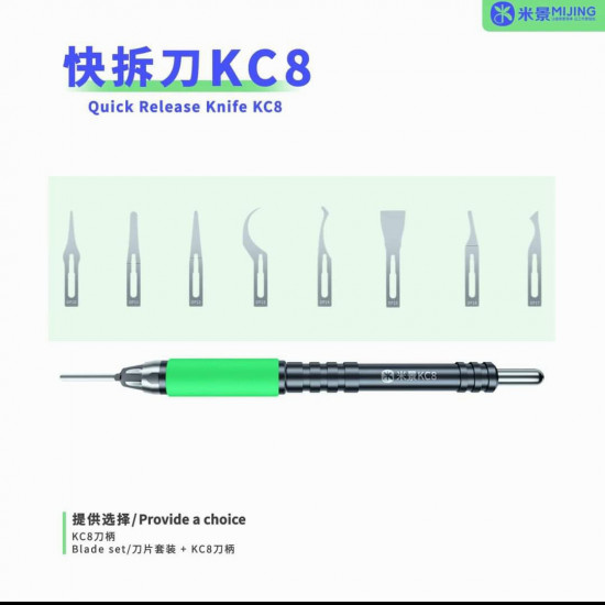 Mijing KC8 Quicky Remove Maintenance Knife Set for Mobile Phone Motherboard Glue Removal