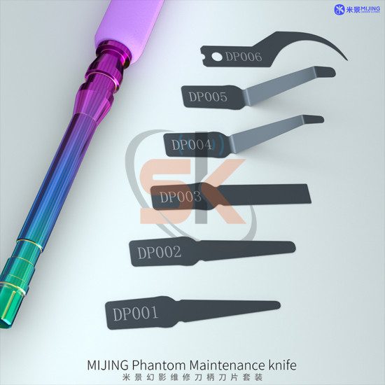 Mijing Phantom 3 IN 1 Mobile Phone CPU Disassemble Maintenance Knife For iPhone NAND CHIP IC Remove Glue Rework Blade