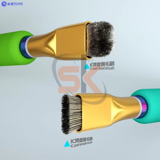 MiJing IC pad Steel Brush/Sideburns Brush/Mobile Motherboard repair tools/Mobiel chip cleaner tools