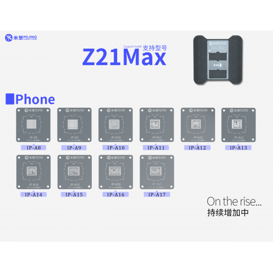 MiJing Z21 Max CPU IC Chip Reballing Stencil Station For Android & iPhone 6-15PM