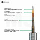 MiJing MJ-210 Series Soldering Tips / Bit PURPLE COPPER INTEGRATED HEATING CORE