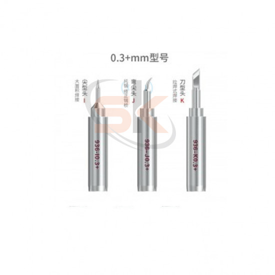 QianLi Bumblebee 936 Universal Soldering Iron Tips 0.3+MM Durable Lead Free K J I Welding Tips for BGA Soldering Rework
