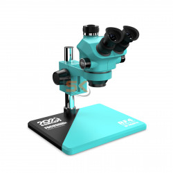 RF4 RF7050Pro 7-50X Synchronous Zoom Trinocular Stereo Microscope With Big Base