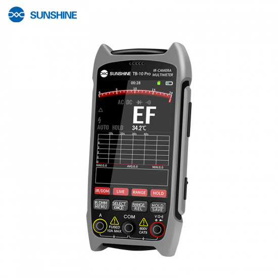 Sunshine TB-10 Pro Handheld Infrared Thermal Imager + Multimeter for PCB Repair & Temp Measurement Sunshine TB-10 Pro Handheld Infrared Thermal Imager + Multimeter for PCB Repair & Temp Measurement