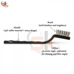 Sunshine SS-046 3 in1 steel brush Gold/Silver/Anti-static Steel Cleaning brush