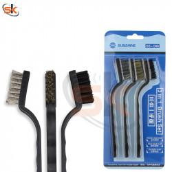 Sunshine SS-046 3 in1 steel brush Gold/Silver/Anti-static Steel Cleaning brush