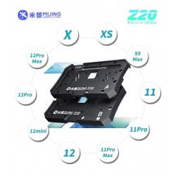MiJing Z20 10in1 BGA Reballing Stencil Net Fixture Holder for iPhone X / XR / Xs / Xs Max / 11 / 11 Pro / 12 / 12 mini / 12 Pro / 12 Pro Max