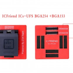 ICFRIEND 2 in 1 UFS BGA 153/ BGA 254 Socket For Easy Jtag Plus Box
